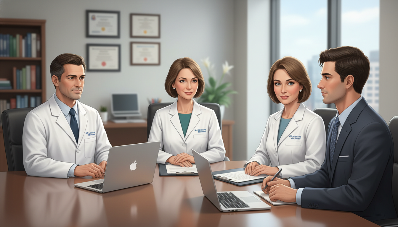 Panel of cardiothoracic surgeons interviewing residency applicant - MD graduate residency for Common Interview Questions for