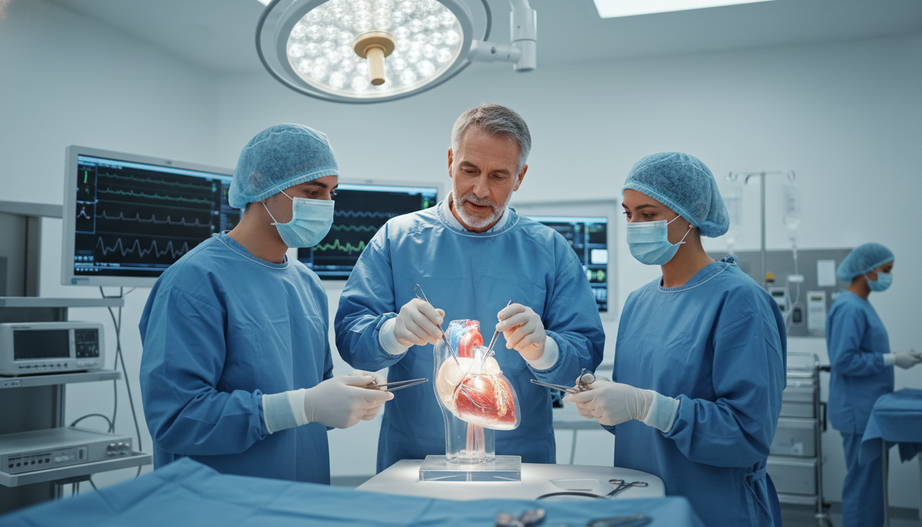 Cardiothoracic surgery faculty mentoring residents in the operating room Cardiothoracic surgery faculty mentoring residents in the operating room - MD graduate residency for How to Research Programs