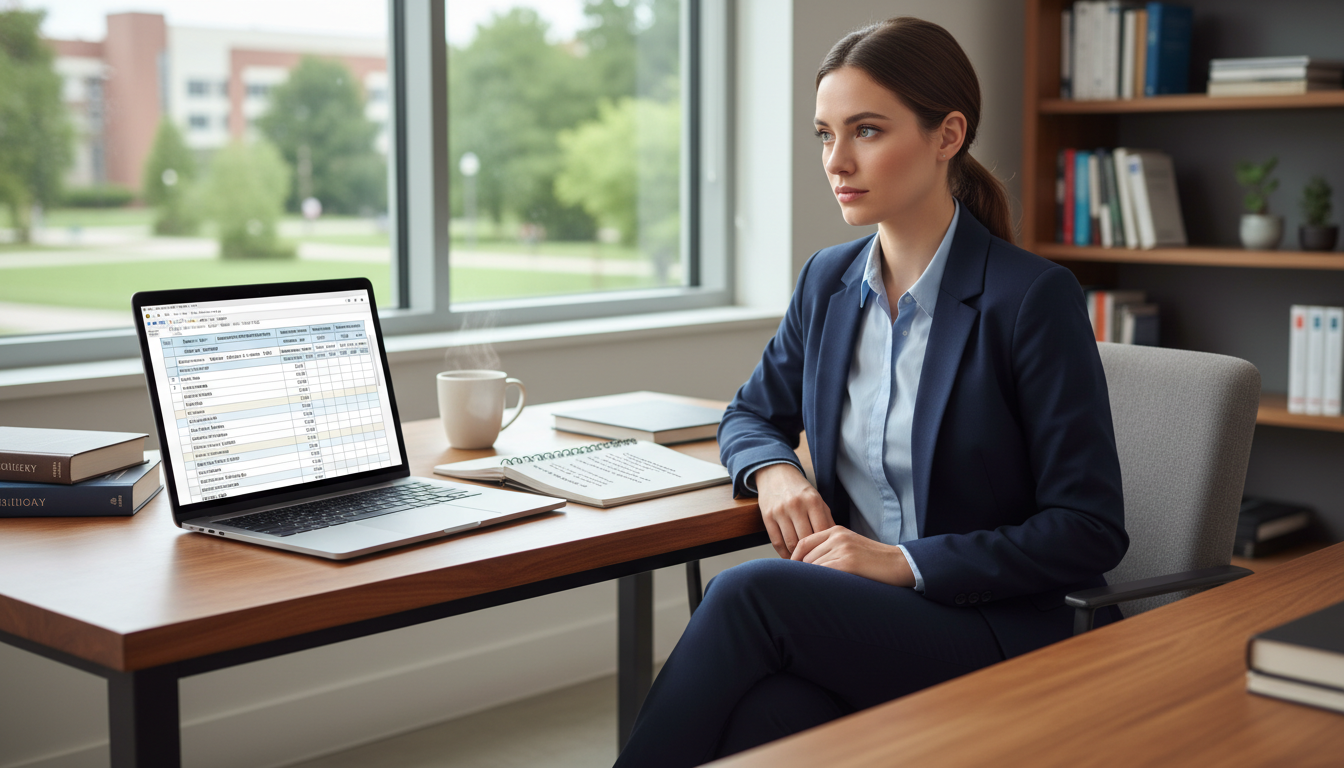 Cardiothoracic surgery applicant comparing residency programs on a laptop - MD graduate residency for Program Selection Strat