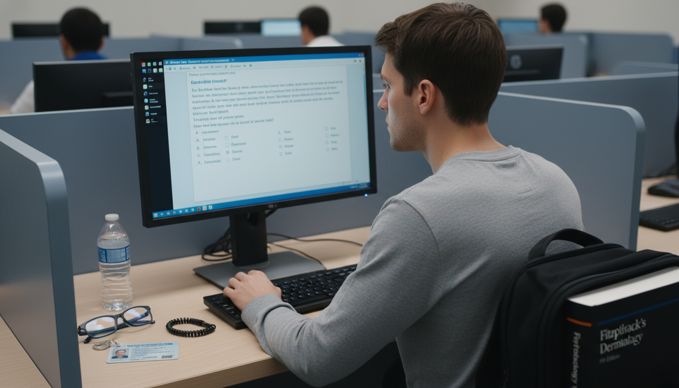 Dermatology resident applicant taking a USMLE Step 2 CK practice exam Dermatology resident applicant taking a USMLE Step 2 CK practice exam - MD graduate residency for USMLE Step 2 CK Preparation