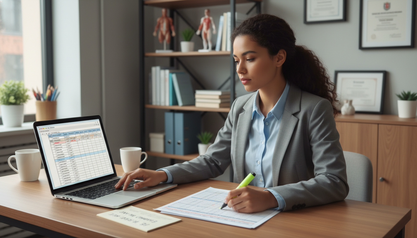 MD graduate using a spreadsheet to plan residency program applications - MD graduate residency for Program Selection Strategy