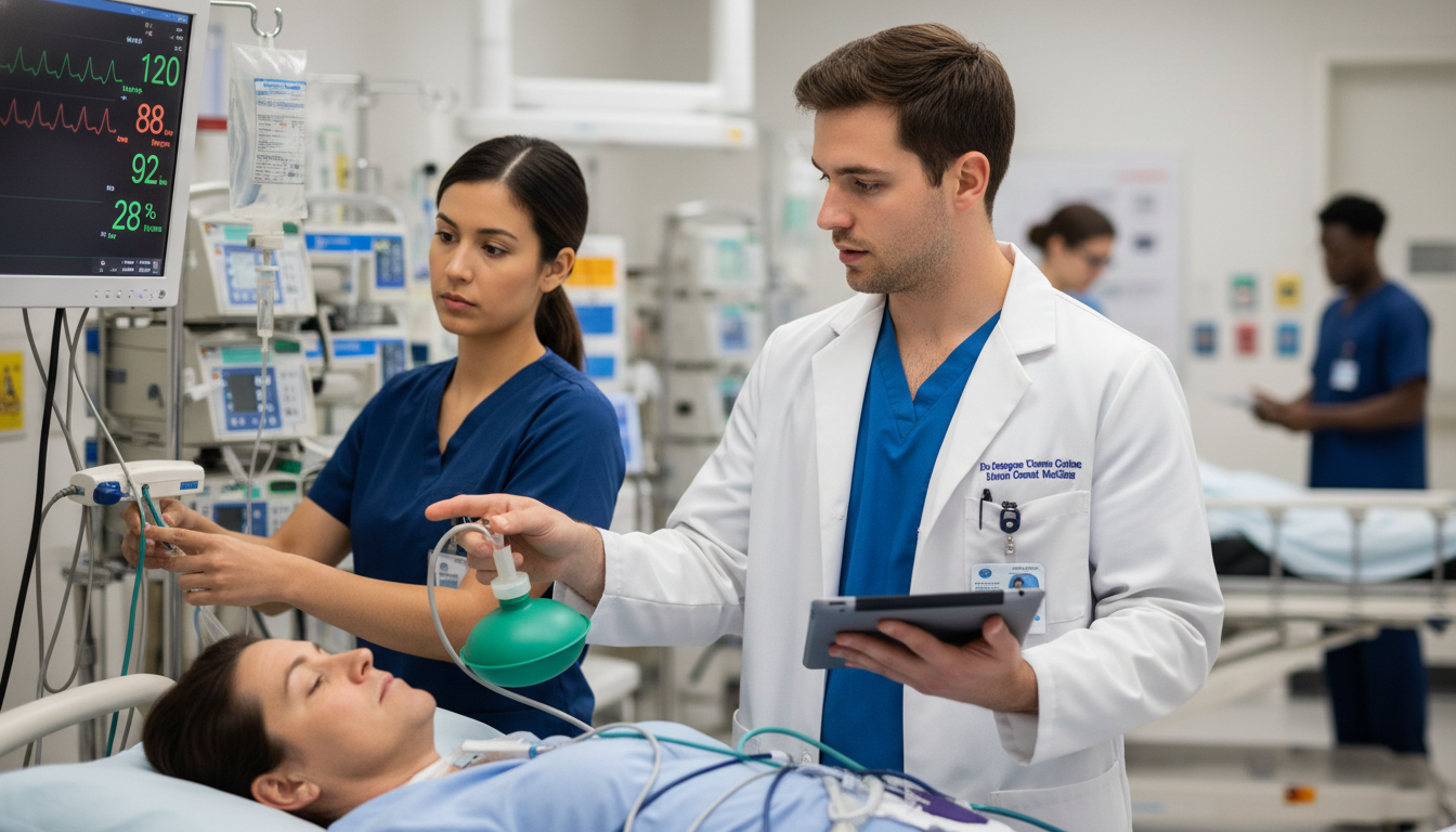 EM-IM resident caring for a complex patient in the emergency department - MD graduate residency for Questions to Ask Programs