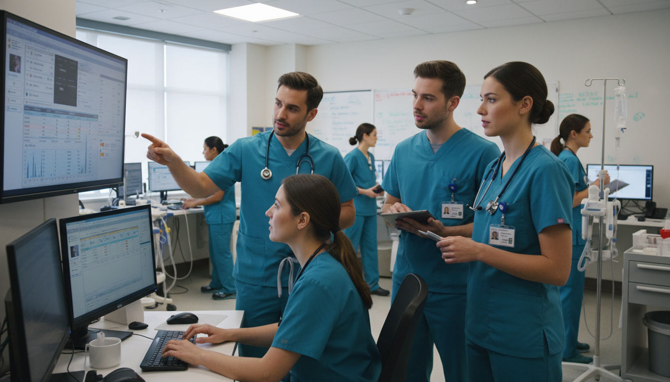 Emergency medicine and internal medicine resident team in discussion Emergency medicine and internal medicine resident team in discussion - MD graduate residency for Addressing Red Flags for MD