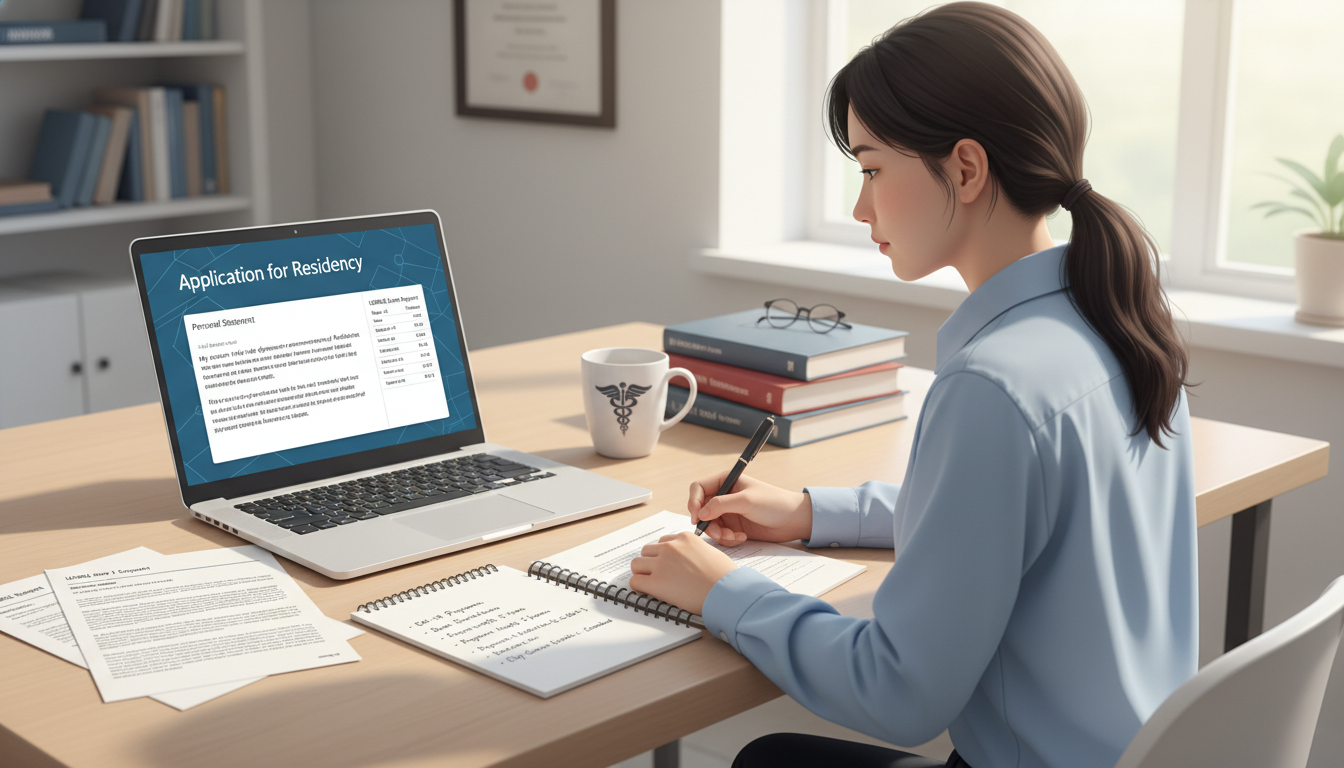 MD graduate working on ERAS application and Step score communication for EM-IM - MD graduate residency for Step Score Strateg