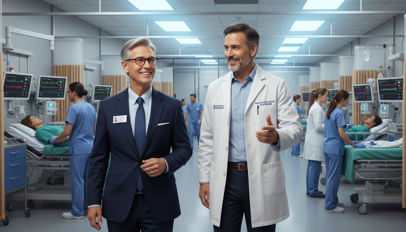 Emergency medicine resident touring a potential workplace ED Emergency medicine resident touring a potential workplace ED - MD graduate residency for Job Search Timing for MD Graduate in