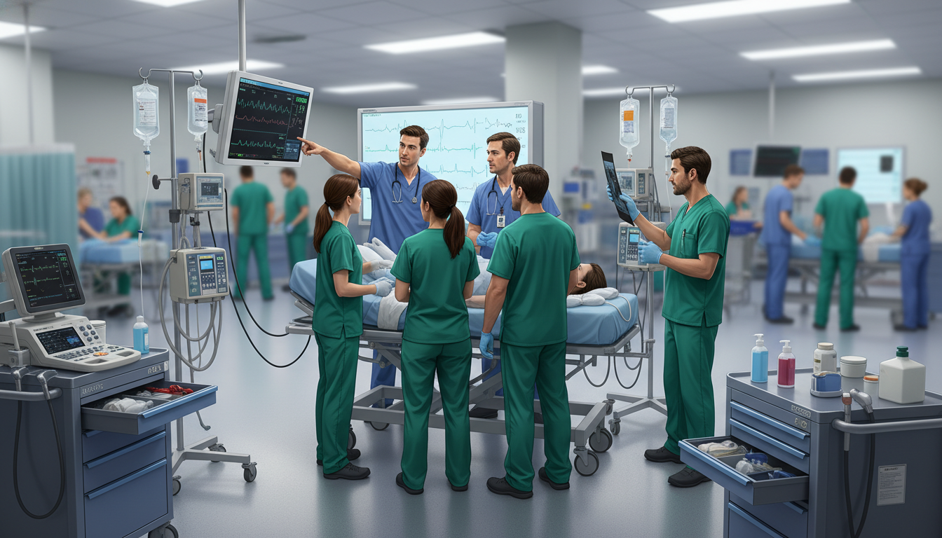 Emergency medicine residents in a busy emergency department - MD graduate residency for Program Selection Strategy for MD Gra