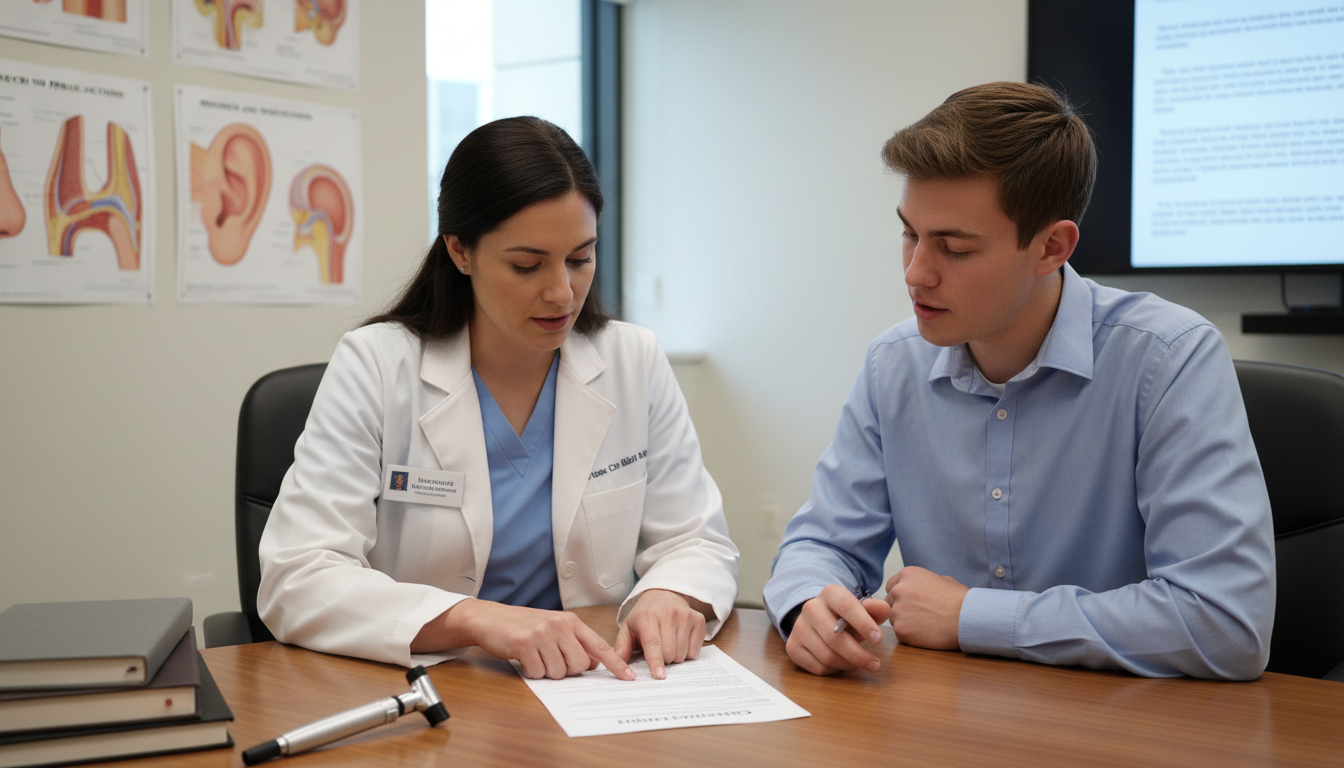 Otolaryngology resident and mentor discussing CV strategy Otolaryngology resident and mentor discussing CV strategy - MD graduate residency for CV Building for MD Graduate in Otolaryn