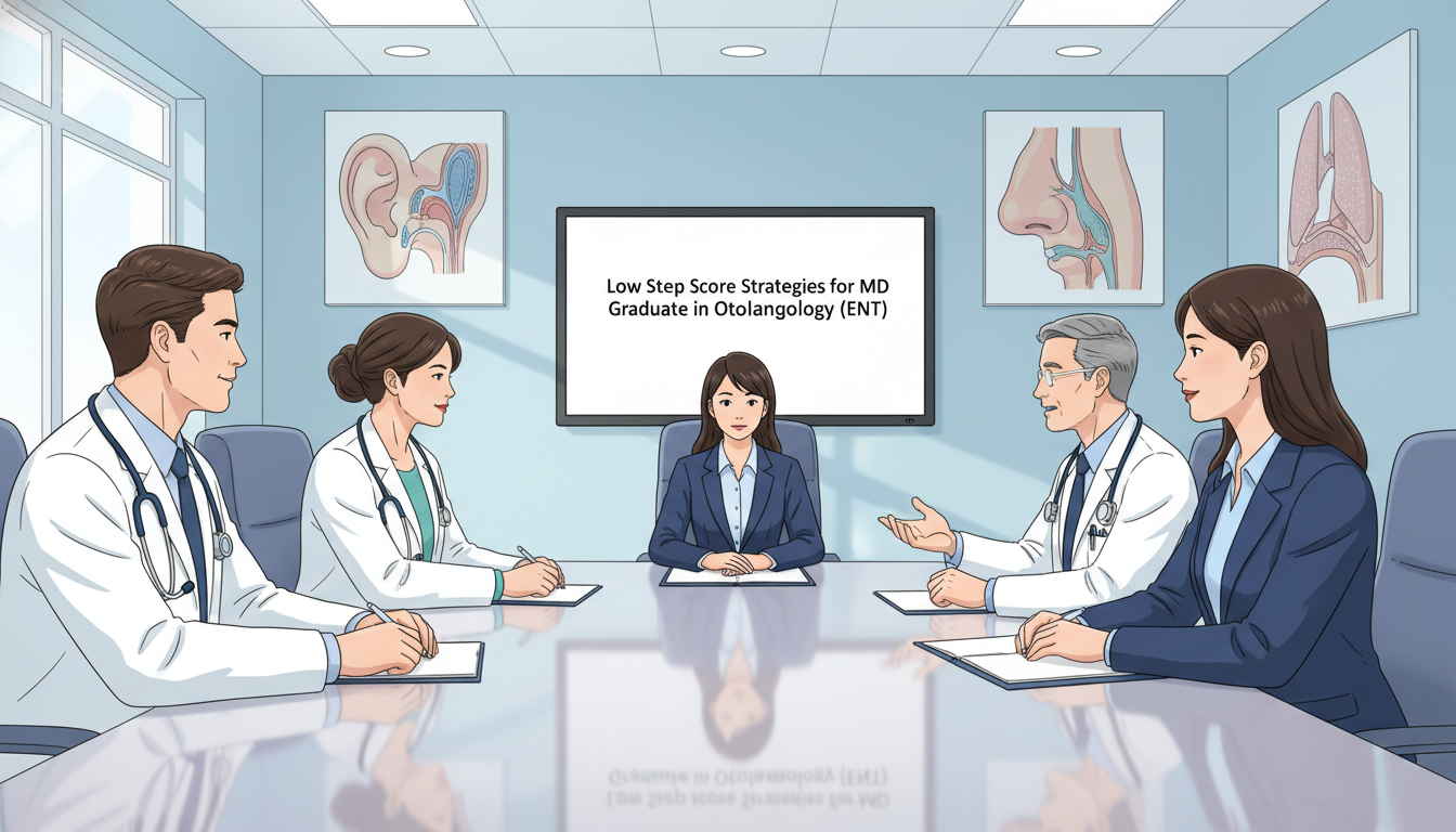 ENT program interview panel speaking with an MD applicant - MD graduate residency for Low Step Score Strategies for MD Gradua