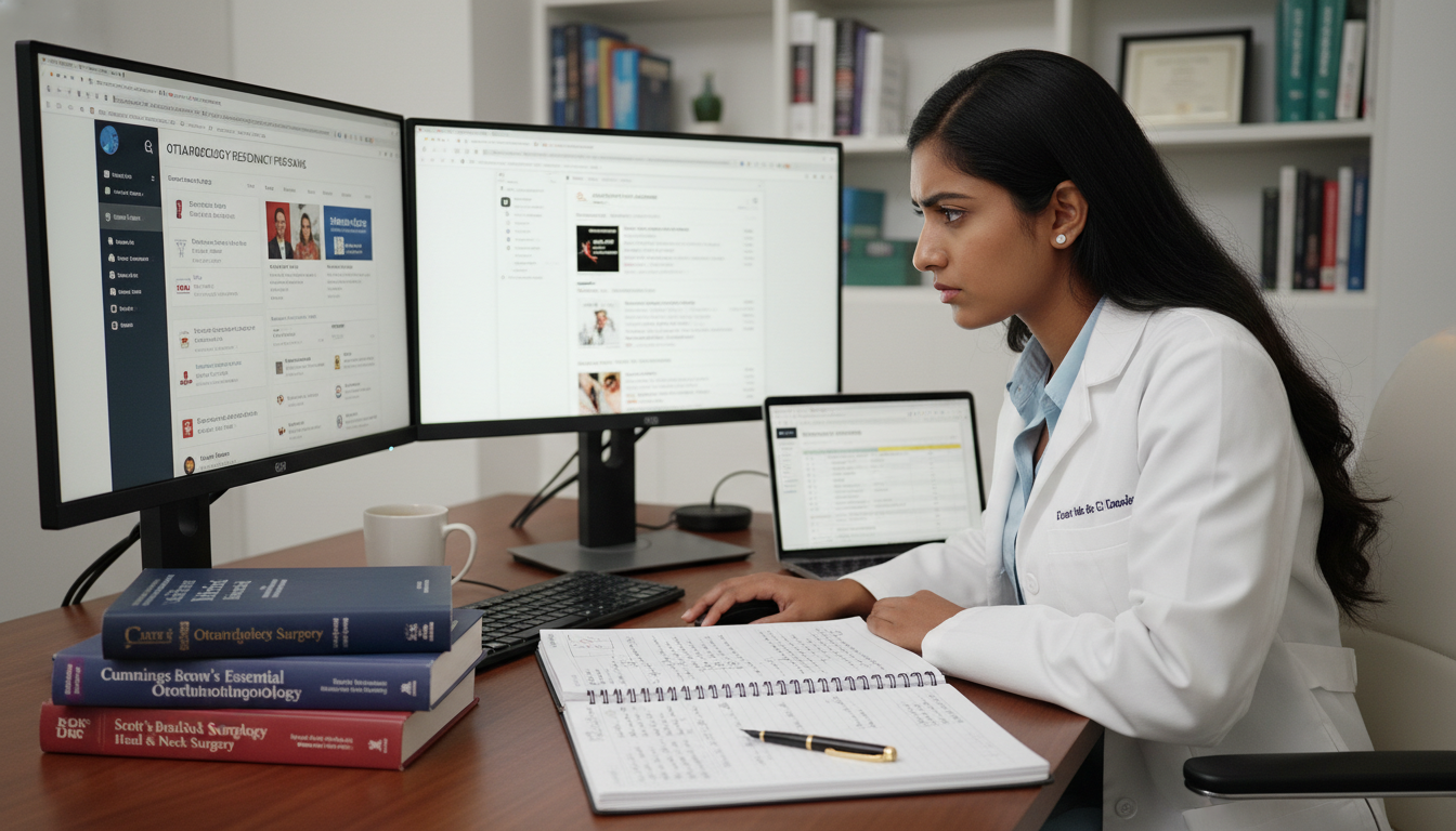 MD graduate reviewing ENT residency program websites and research output MD graduate reviewing ENT residency program websites and research output - MD graduate residency for How to Research Programs