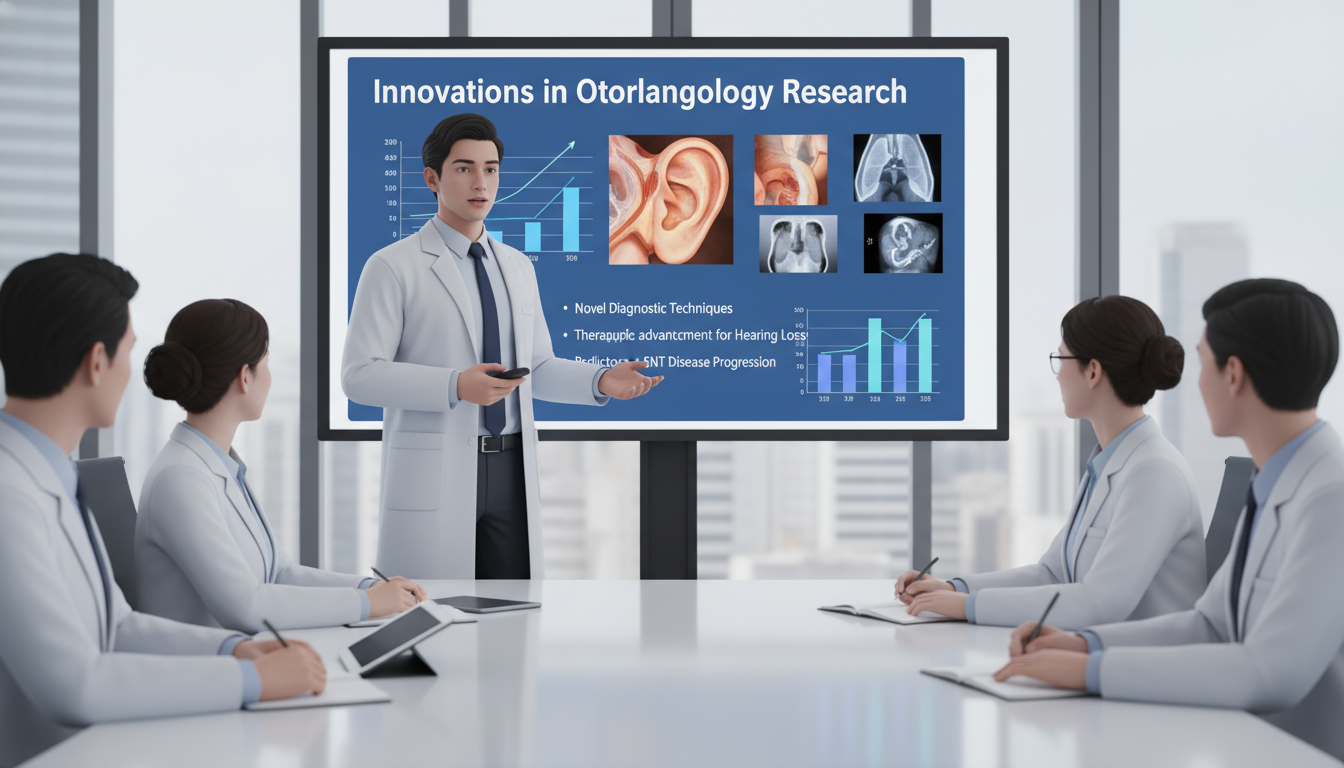 MD graduate preparing ENT research presentation MD graduate preparing ENT research presentation - MD graduate residency for Research Profile Building for MD Graduate in Otol