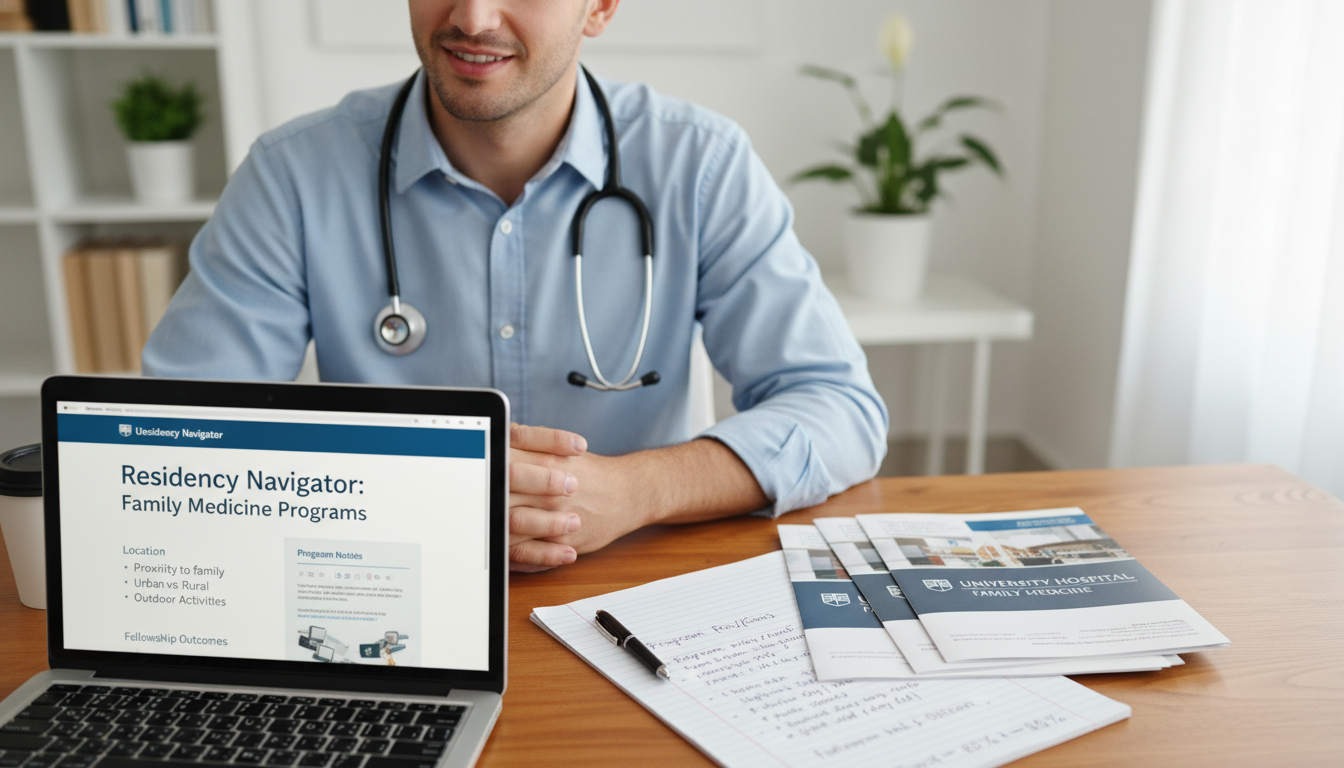 Medical graduate evaluating family medicine residency program characteristics - MD graduate residency for Program Selection S