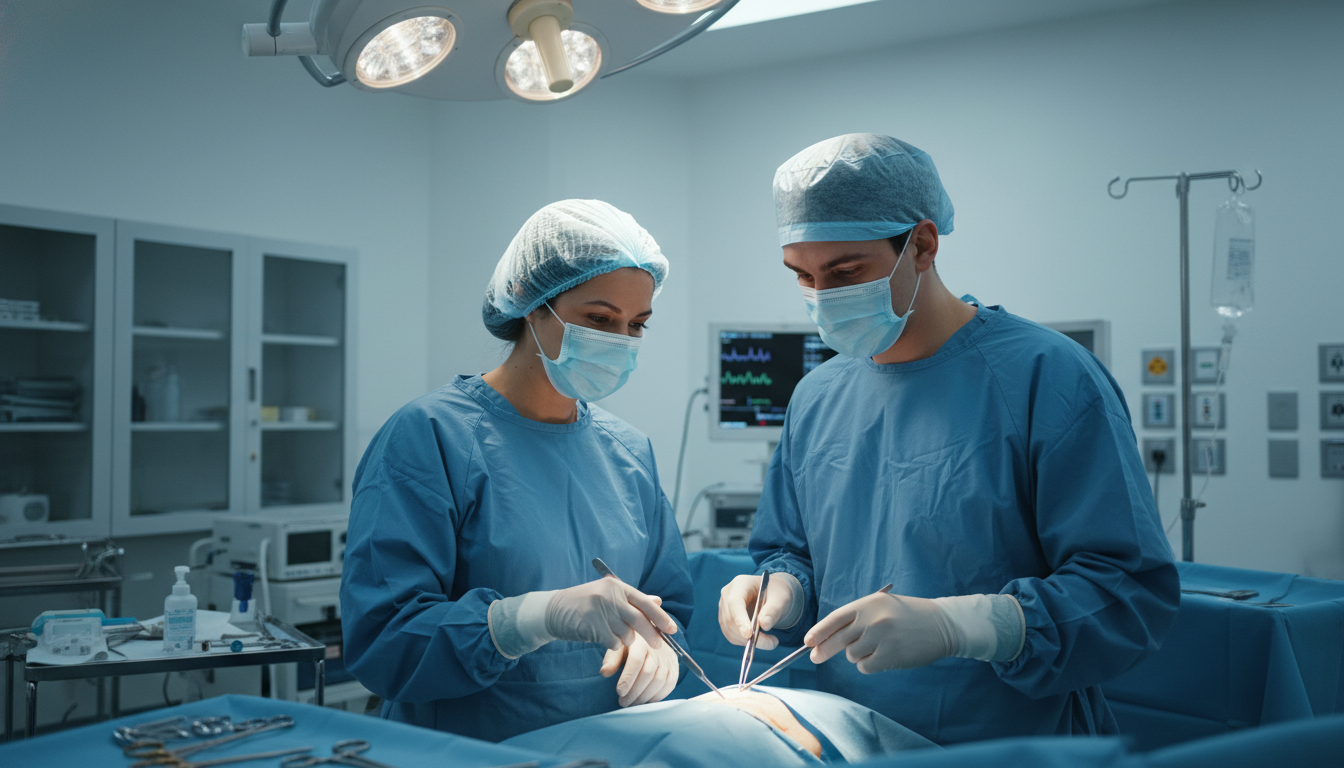 Surgical attending observing MD graduate in operating room Surgical attending observing MD graduate in operating room - MD graduate residency for Letters of Recommendation for MD Gradu