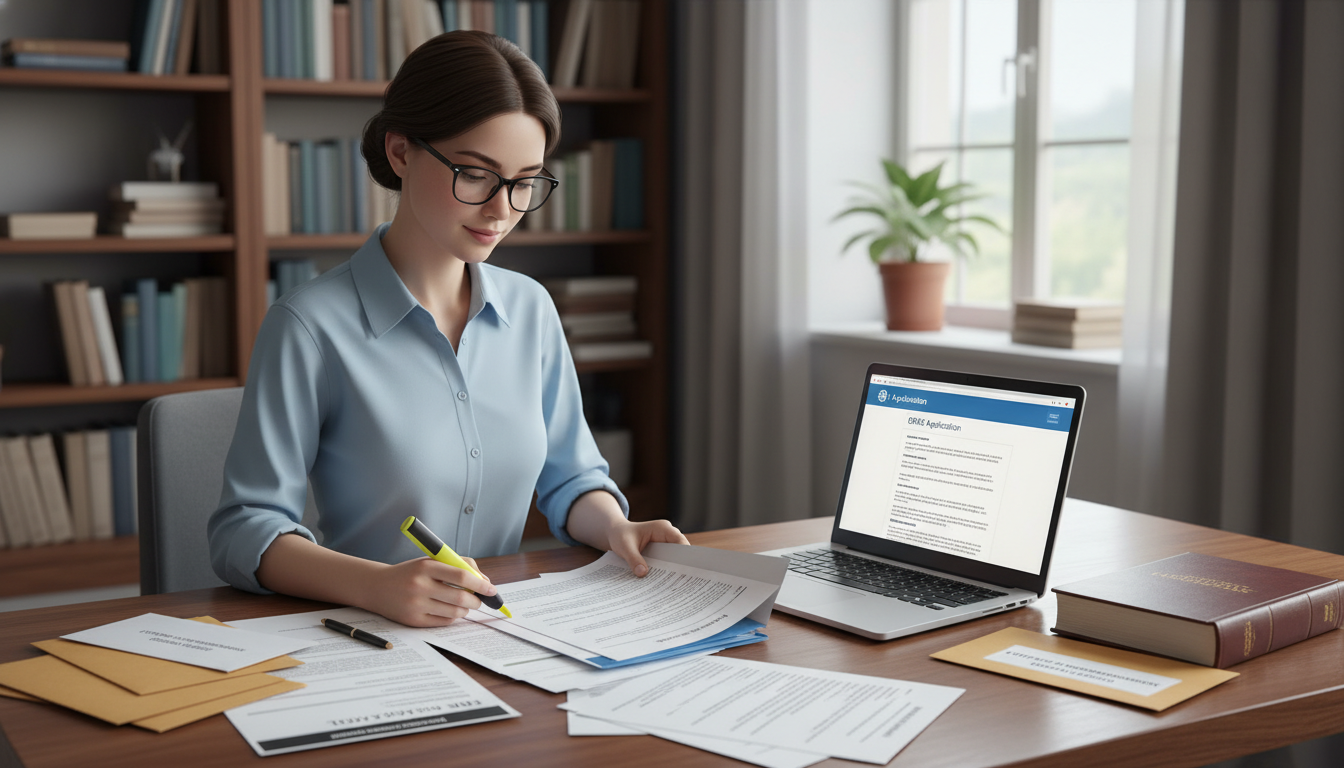 Medical student preparing residency application documents Medical student preparing residency application documents - MD graduate residency for Letters of Recommendation for MD Gradua