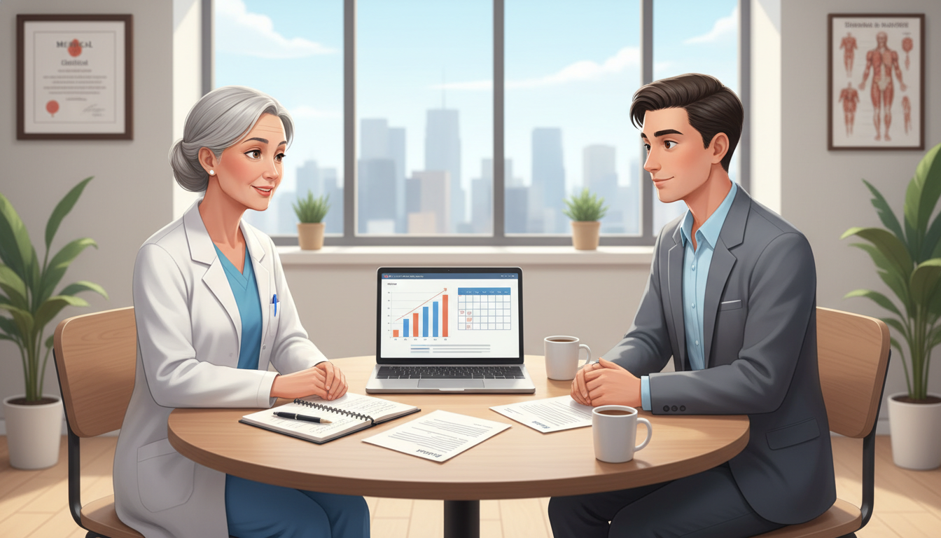 Mentorship meeting between senior surgeon and MD graduate - MD graduate residency for Networking in Medicine for MD Graduate