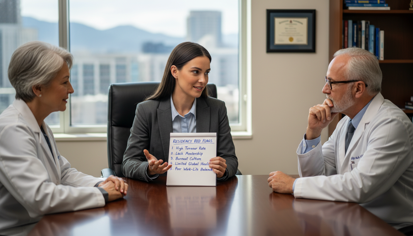 Residency applicant asking questions during residency program interview Residency applicant asking questions during residency program interview - MD graduate residency for Resident Turnover Warning