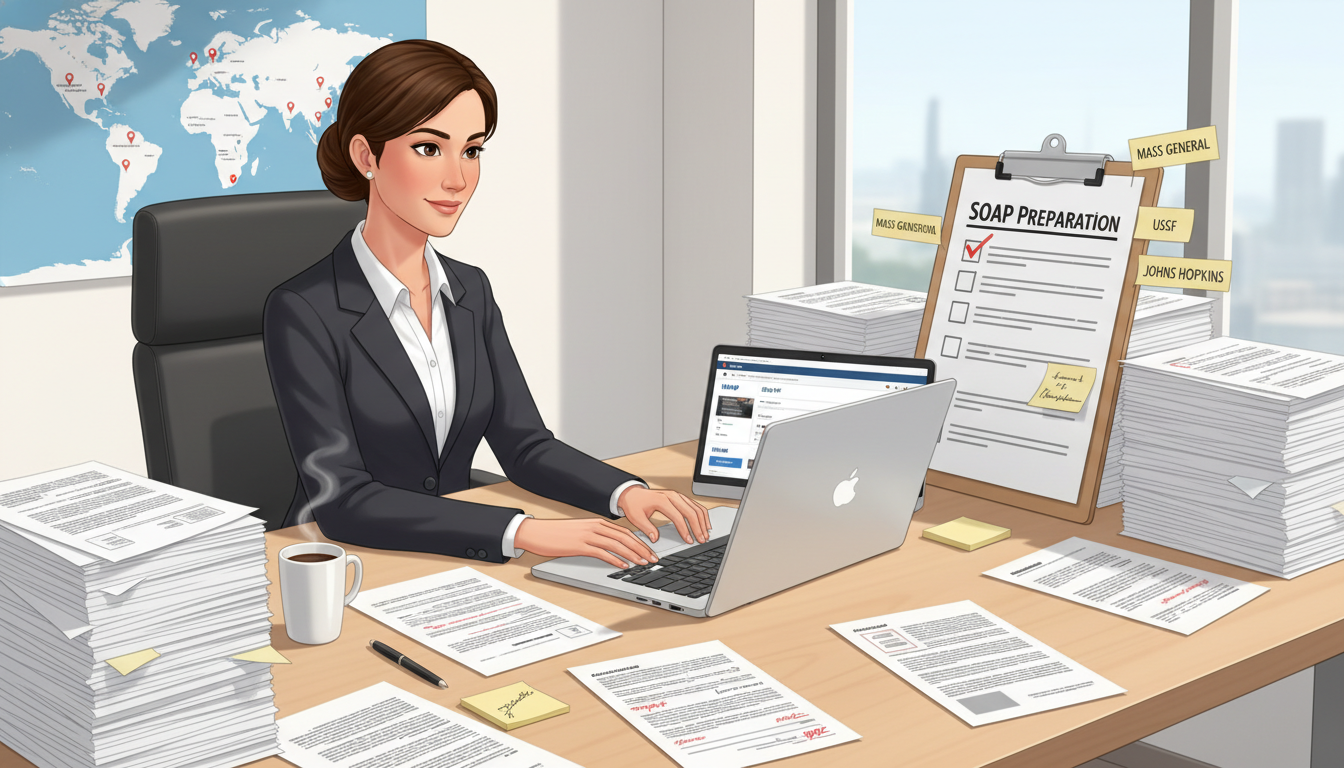 MD graduate organizing SOAP residency preparation documents - MD graduate residency for SOAP Preparation for MD Graduate in G