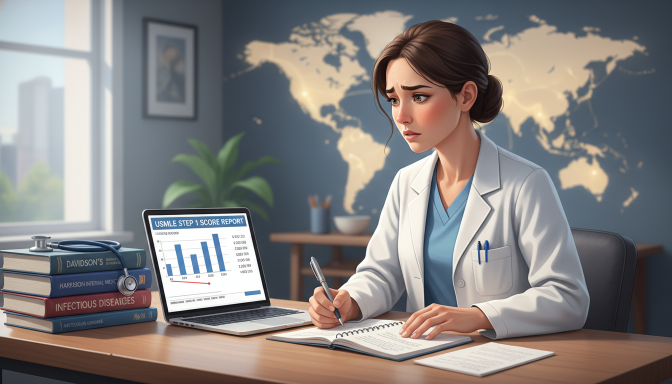 Resident reviewing low USMLE scores and planning strategy - MD graduate residency for Step Score Strategy for MD Graduate in