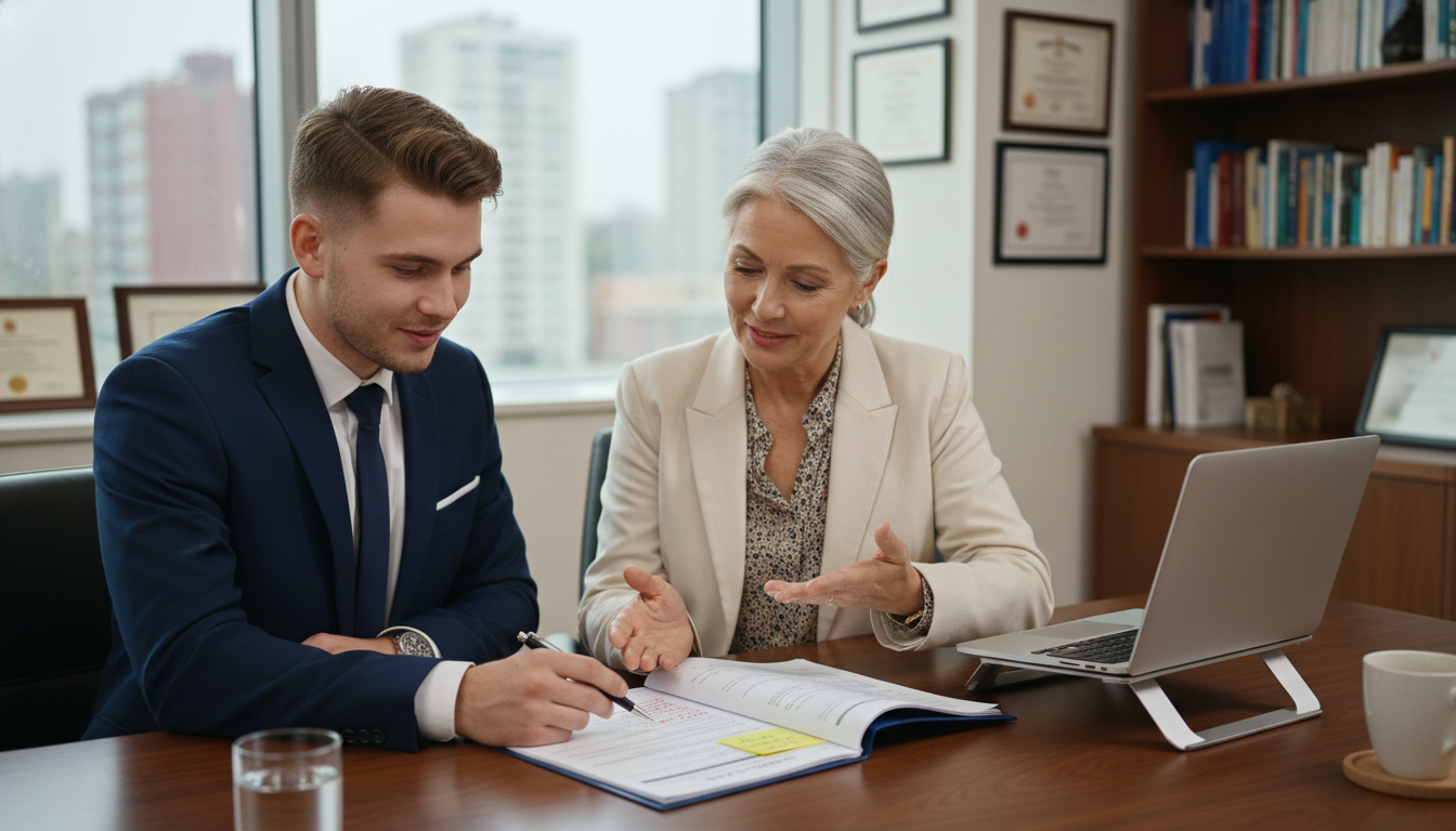 MD graduate reviewing internal medicine residency CV with mentor MD graduate reviewing internal medicine residency CV with mentor - MD graduate residency for CV Building for MD Graduate in I