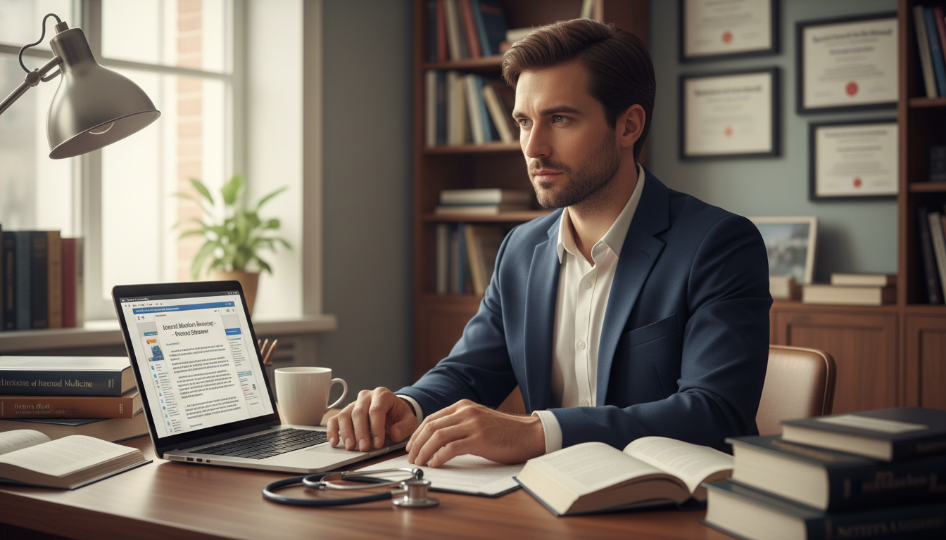 Medical graduate reflecting on internal medicine career goals Medical graduate reflecting on internal medicine career goals - MD graduate residency for Pre-Interview Preparation for MD Gr