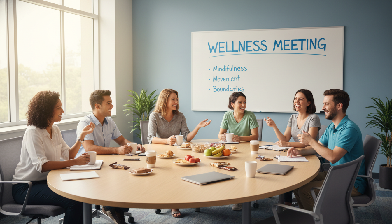 Internal medicine residents enjoying a casual wellness gathering Internal medicine residents enjoying a casual wellness gathering - MD graduate residency for Work-Life Balance Assessment for