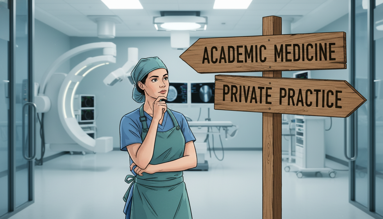 Choosing Between Academic and Private Practice in Interventional Radiology