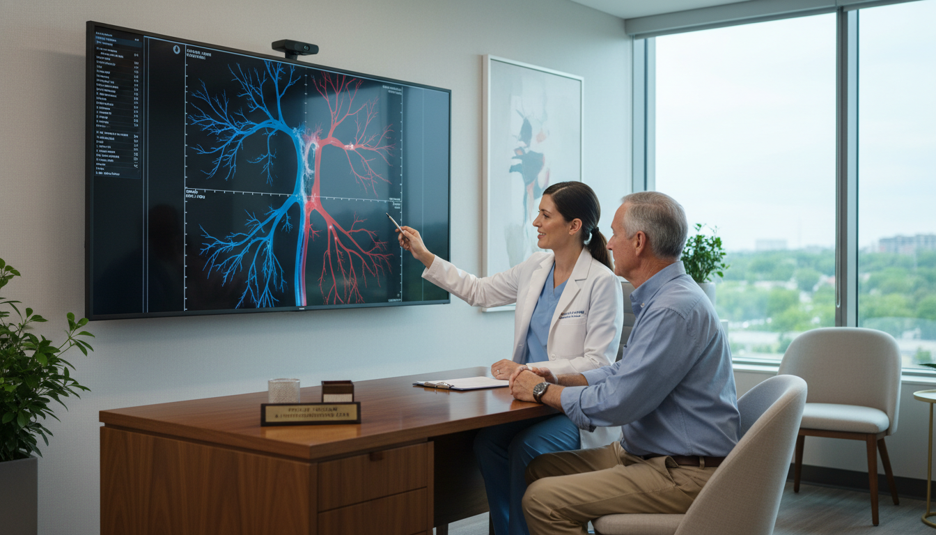 Private practice interventional radiologist in an outpatient clinic Private practice interventional radiologist in an outpatient clinic - MD graduate residency for Academic vs Private Practice