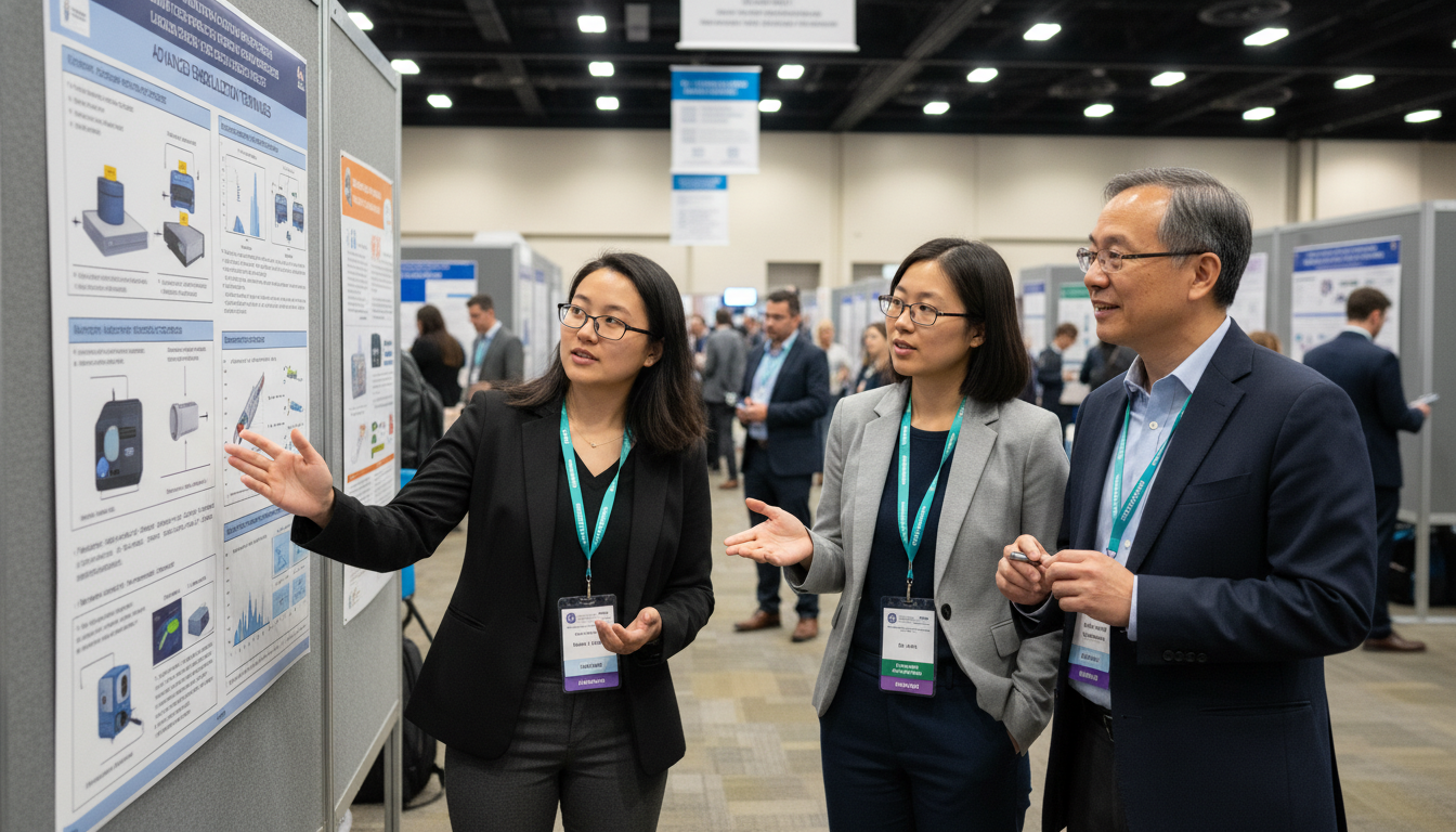 Interventional radiology residents networking at a professional conference - MD graduate residency for Networking in Medicine