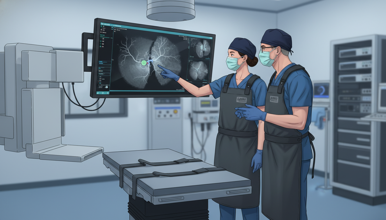 Interventional radiology resident reviewing angiography images with mentor Interventional radiology resident reviewing angiography images with mentor - MD graduate residency for Addressing Red Flags f
