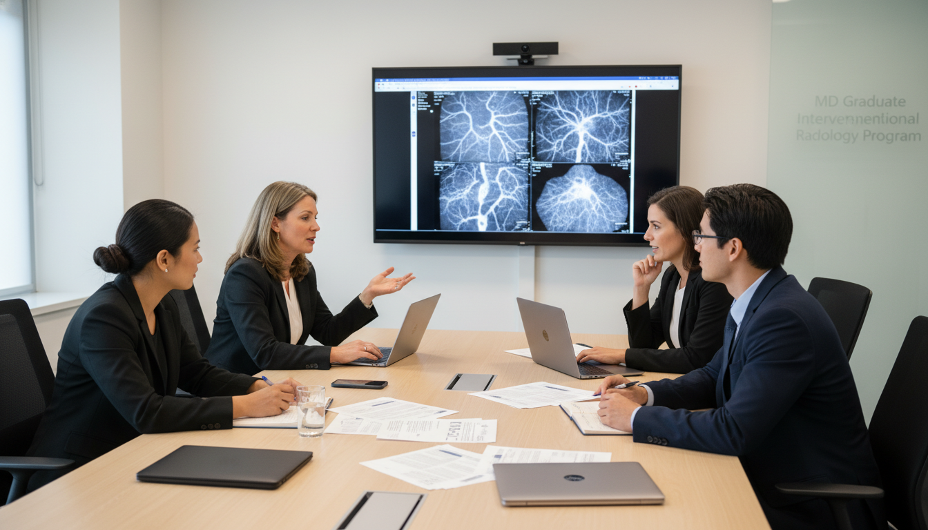 Interventional radiology faculty and residents meeting about program improvements Interventional radiology faculty and residents meeting about program improvements - MD graduate residency for Resident Turnov