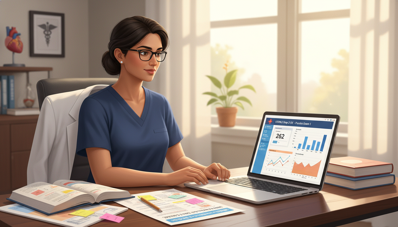 MD graduate reviewing practice NBME scores and adjusting Step 2 CK study plan - MD graduate residency for USMLE Step 2 CK Pre