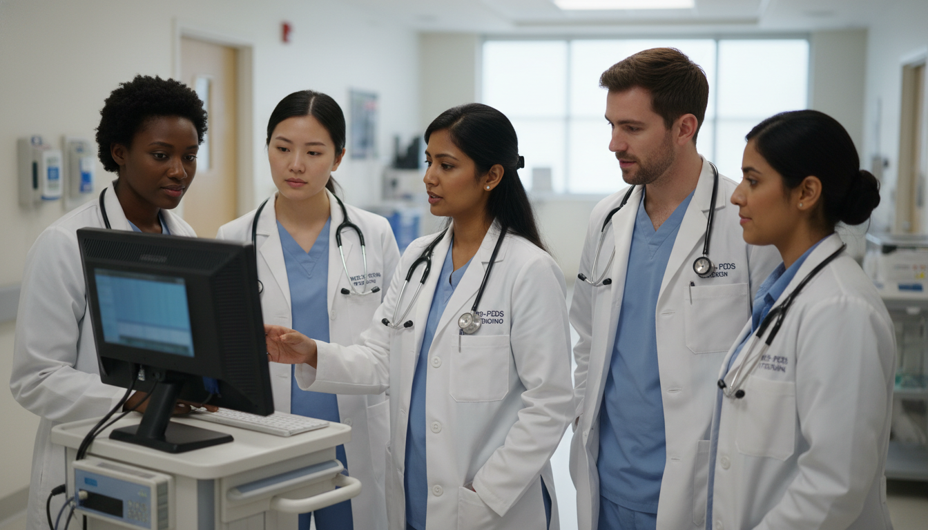 Med-Peds academic hospital setting with teaching team Med-Peds academic hospital setting with teaching team - MD graduate residency for Academic vs Private Practice for MD Graduat