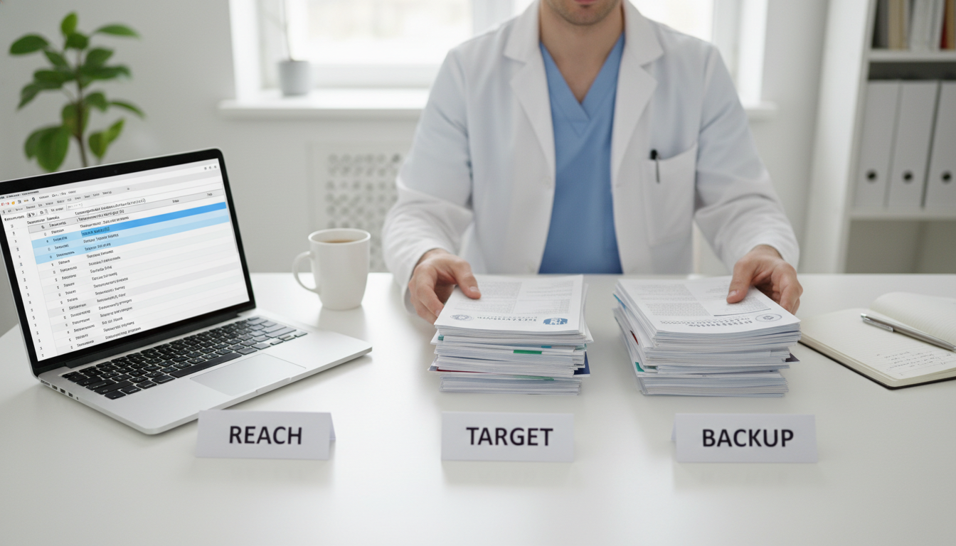 Categorizing medicine pediatrics residency programs into reach, target, and backup tiers - MD graduate residency for Program