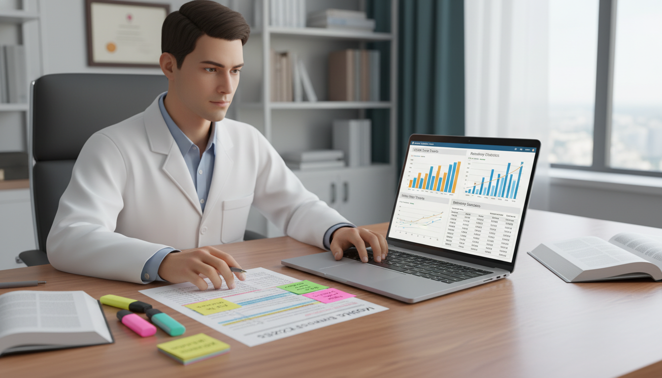 MD graduate reviewing Step score trends and Med-Peds program data - MD graduate residency for Step Score Strategy for MD Grad