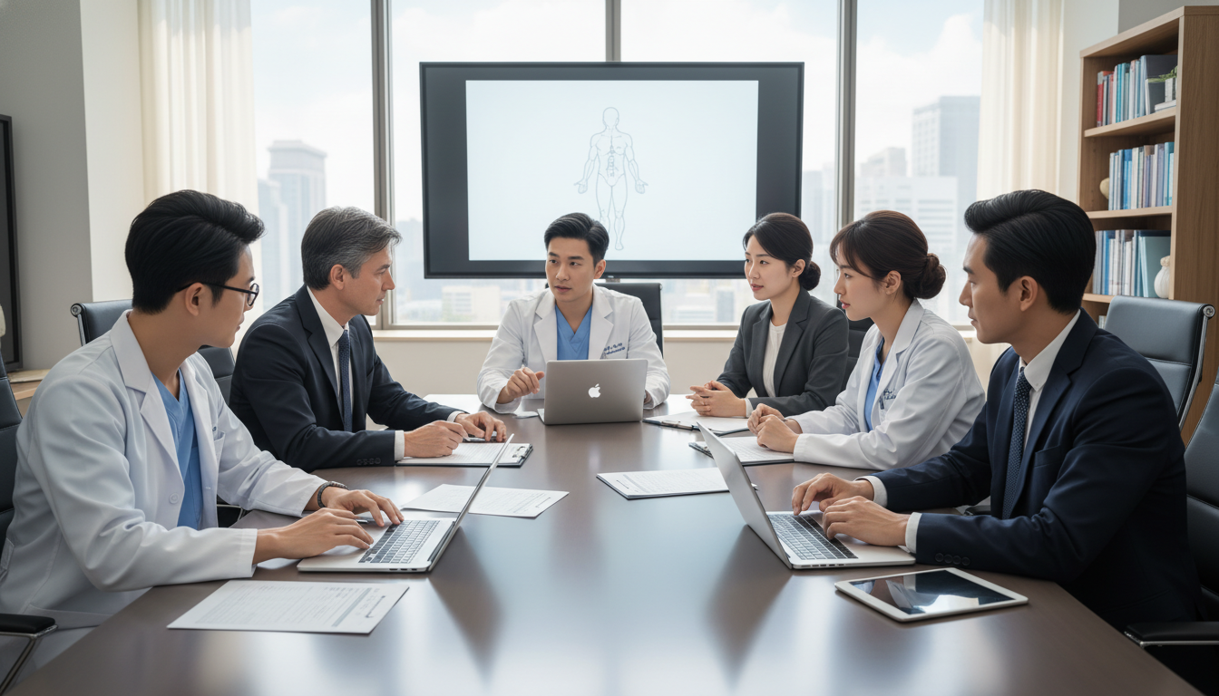 Medicine-psychiatry resident collaborating with multidisciplinary team Medicine-psychiatry resident collaborating with multidisciplinary team - MD graduate residency for CV Building for MD Graduat