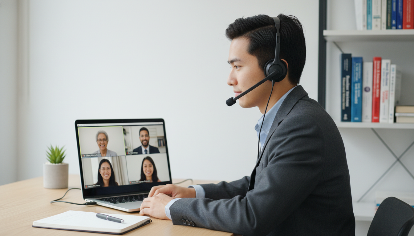 Virtual residency interview setting for medicine-psychiatry applicant - MD graduate residency for Pre-Interview Preparation f