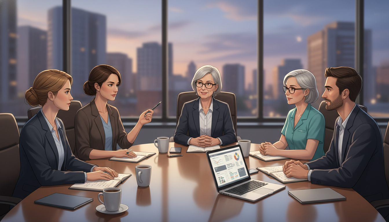 Medicine-Psychiatry residents at a wellness and feedback meeting Medicine-Psychiatry residents at a wellness and feedback meeting - MD graduate residency for Resident Turnover Warning Signs