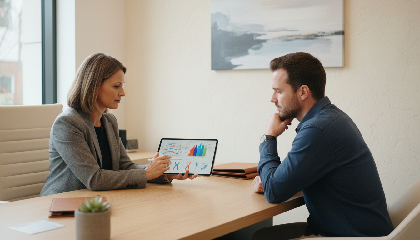 Private practice medical genetics consultation in a modern clinic Private practice medical genetics consultation in a modern clinic - MD graduate residency for Academic vs Private Practice fo