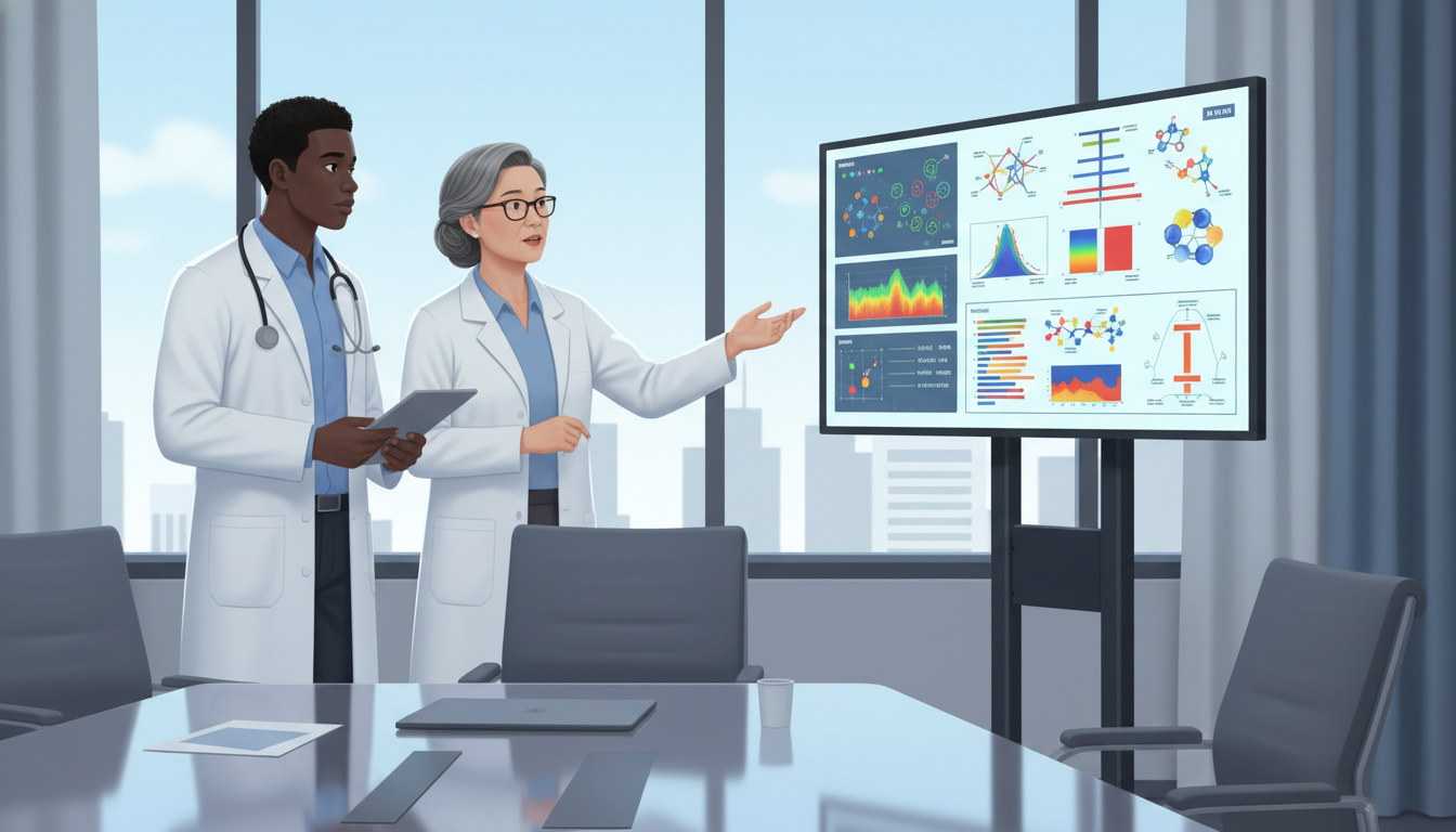 Medical genetics mentor and mentee discussing research Medical genetics mentor and mentee discussing research - MD graduate residency for Networking in Medicine for MD Graduate in