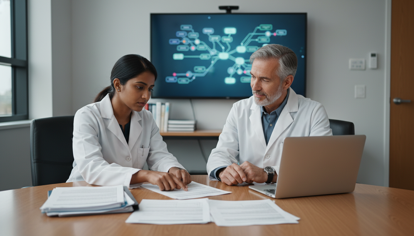 Resident meeting with mentor to discuss early commitment and pre-match strategies in Medical Genetics Resident meeting with mentor to discuss early commitment and pre-match strategies in Medical Genetics - MD graduate residency