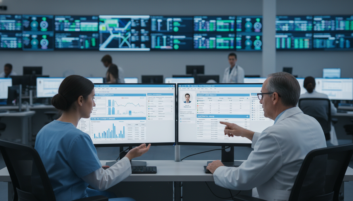 Resident and informatics mentor reviewing electronic health record interface Resident and informatics mentor reviewing electronic health record interface - MD graduate residency for Away Rotation Strate