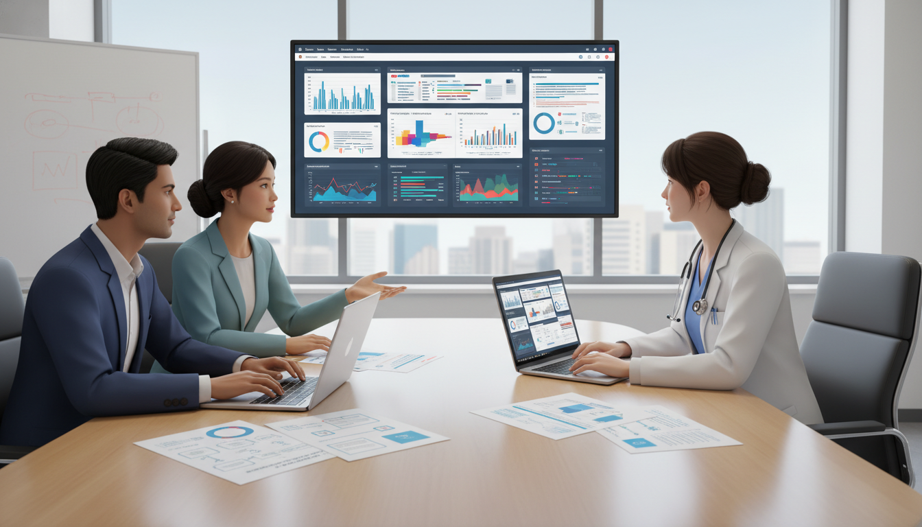 Resident physician collaborating with clinical informatics team Resident physician collaborating with clinical informatics team - MD graduate residency for Job Search Timing for MD Graduate