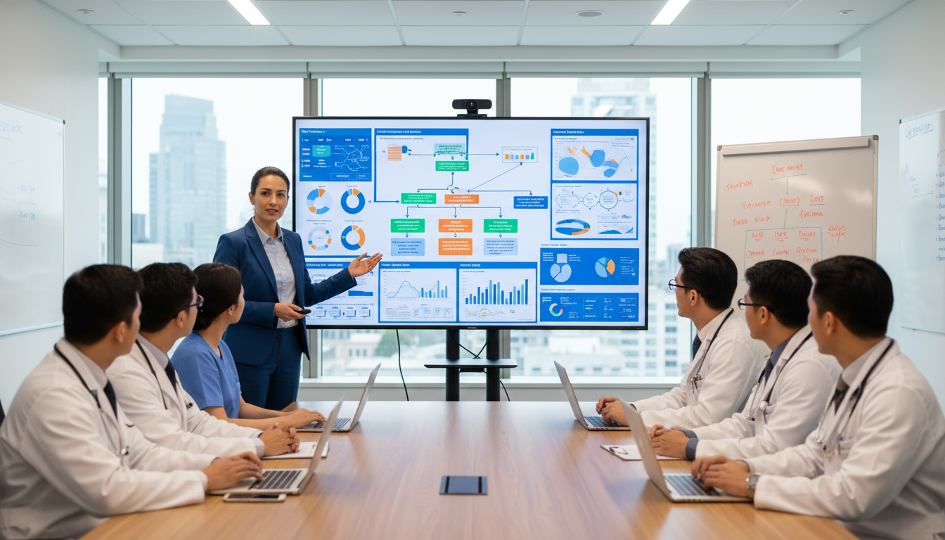 Clinical informatics fellow presenting data dashboard to interdisciplinary team Clinical informatics fellow presenting data dashboard to interdisciplinary team - MD graduate residency for Letters of Recomm