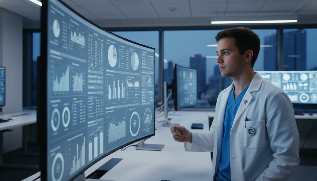 MD graduate exploring clinical informatics dashboard during residency MD graduate exploring clinical informatics dashboard during residency - MD graduate residency for Pre-Match Communication for