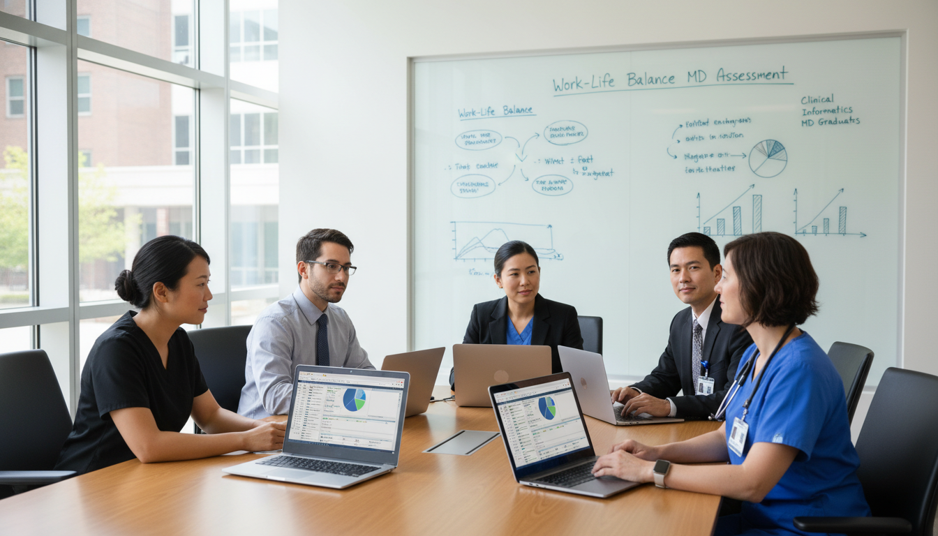 Clinical informatics fellow collaborating on EHR optimization Clinical informatics fellow collaborating on EHR optimization - MD graduate residency for Work-Life Balance Assessment for MD