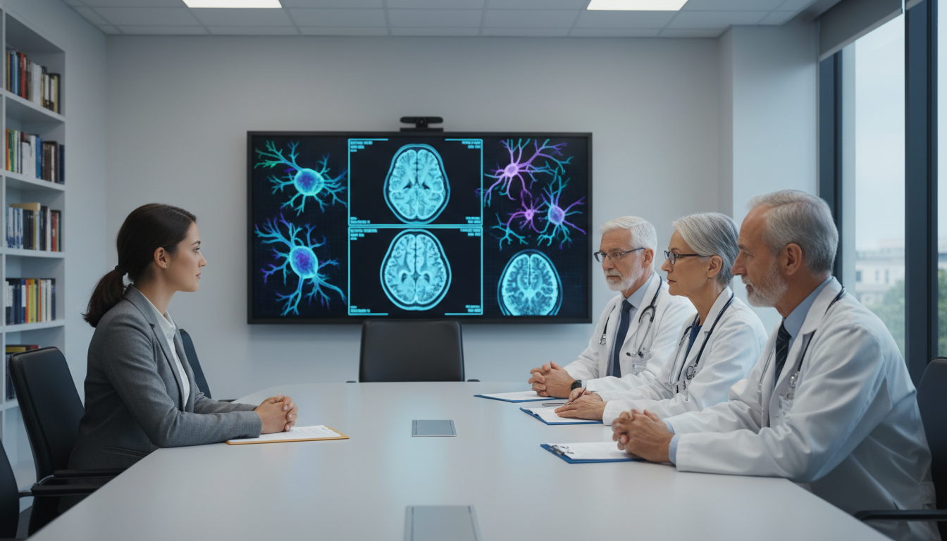 Neurology residency interview day panel with applicant and faculty Neurology residency interview day panel with applicant and faculty - MD graduate residency for Pre-Match Communication for MD