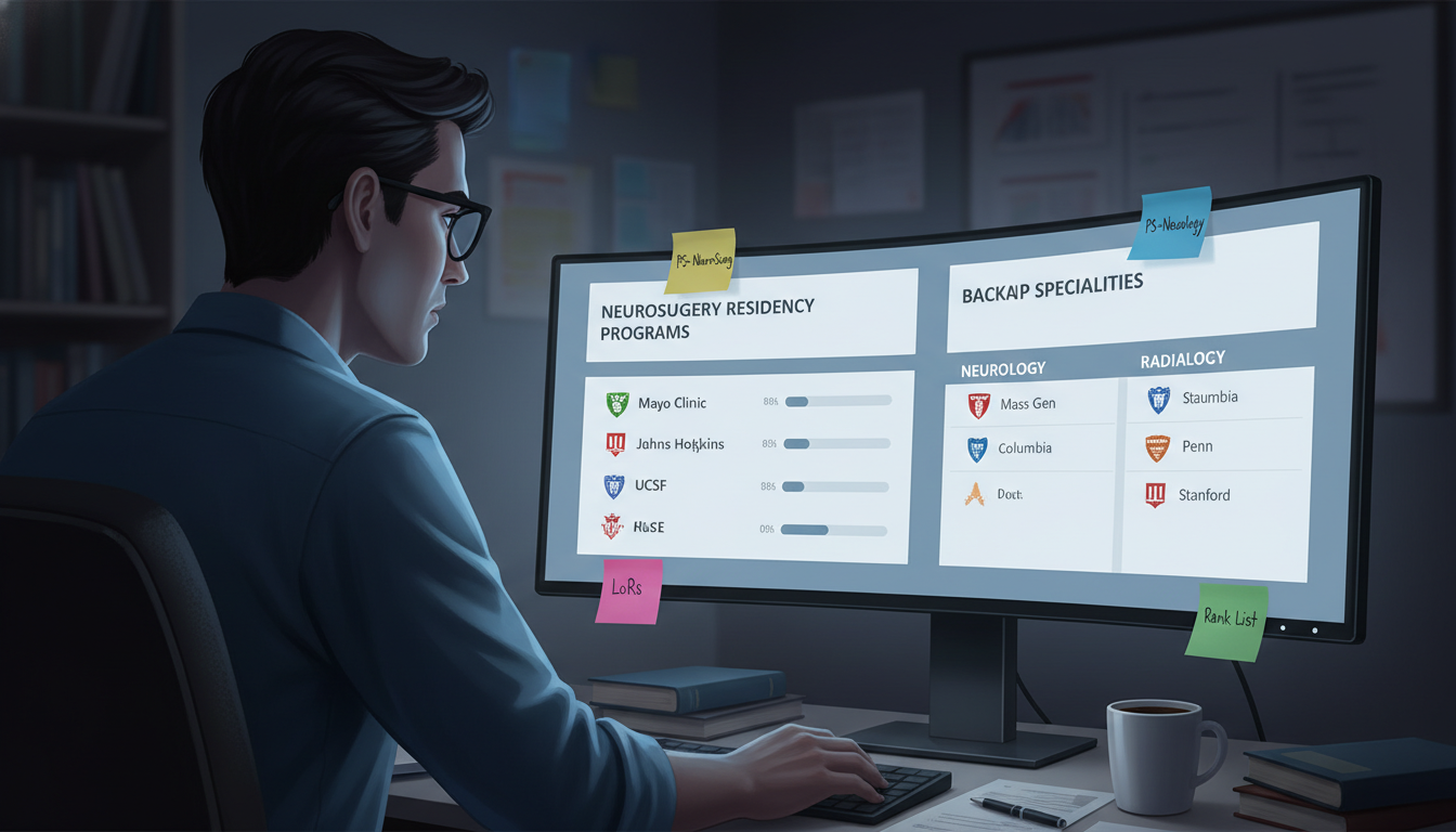 MD graduate dual applying to neurosurgery and backup specialties MD graduate dual applying to neurosurgery and backup specialties - MD graduate residency for Backup Specialty Planning for MD