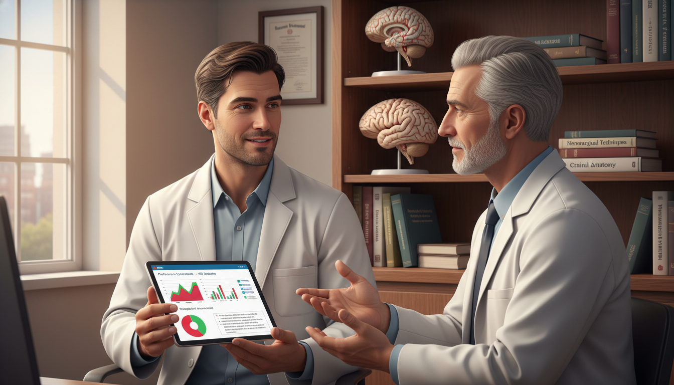 Neurosurgery applicant meeting with mentor to discuss red flags Neurosurgery applicant meeting with mentor to discuss red flags - MD graduate residency for Addressing Red Flags for MD Gradu