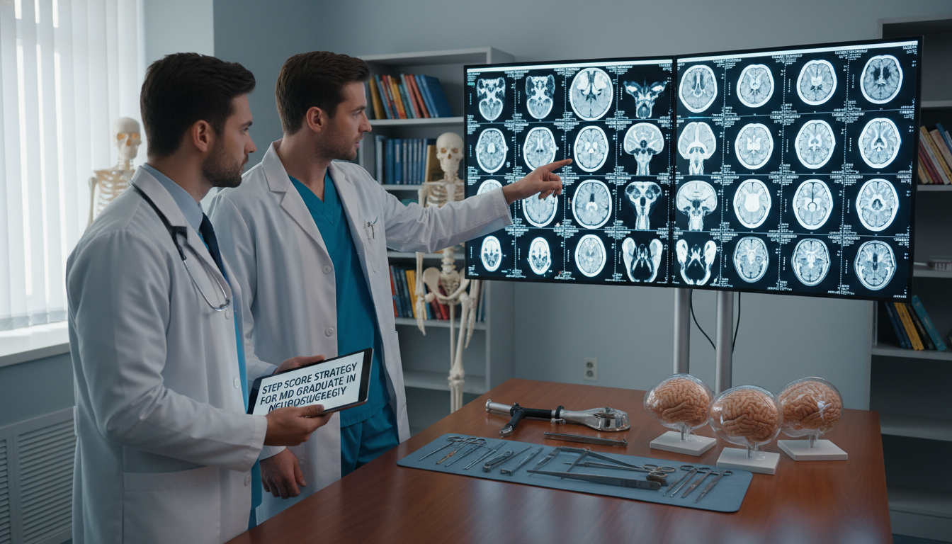 MD graduate on neurosurgery rotation networking with faculty - MD graduate residency for Step Score Strategy for MD Graduate