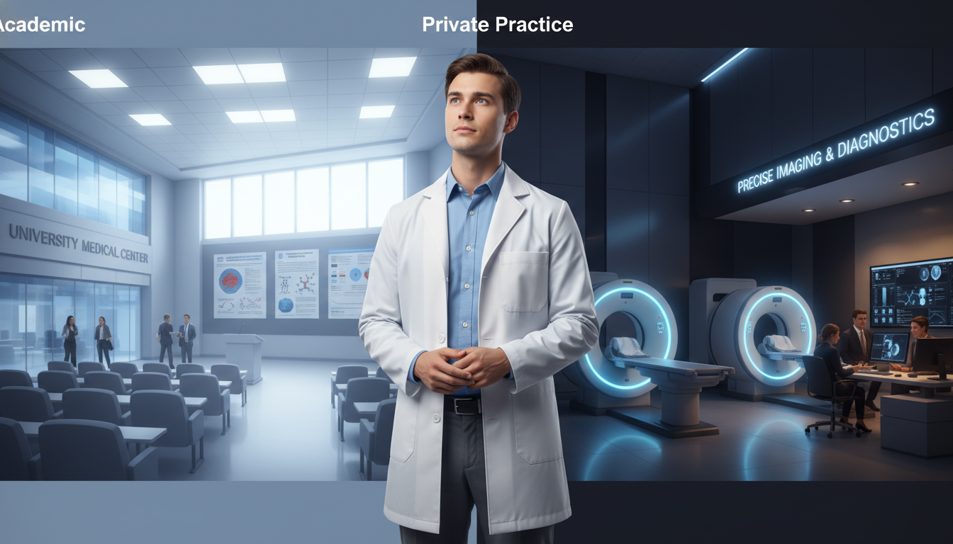 Choosing Between Academic vs Private Practice in Nuclear Medicine