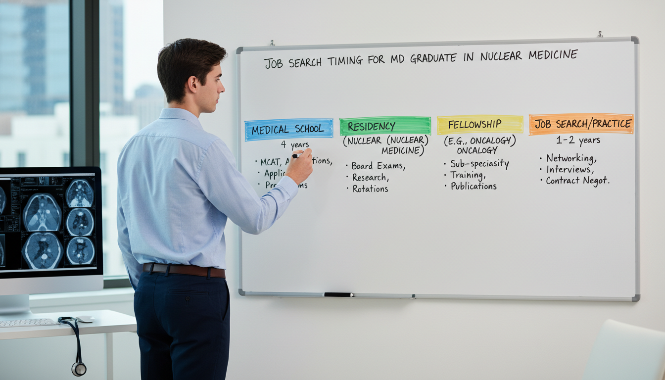Timeline planning for nuclear medicine residency and job search - MD graduate residency for Job Search Timing for MD Graduate